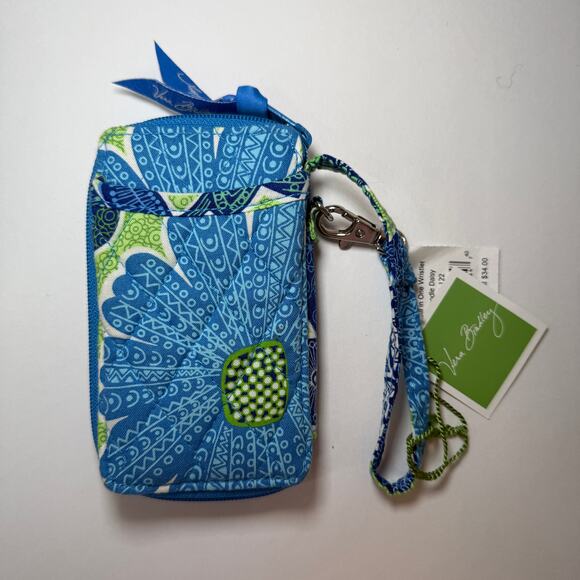 Vera Bradley Doodle Daisy Floral Print All In One Wristlet Wallet NWT - Picture 4 of 5